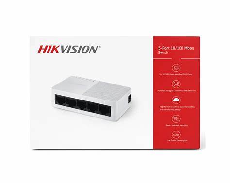 Hikvision DS-3E0105D-O 5-Port Fast Ethernet Switch 10/100 Mbps